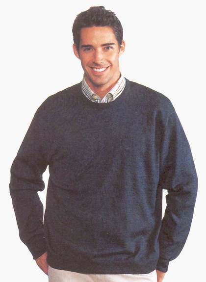 JOCKEY - Pullover, runder Ausschnitt, dunkelbraun