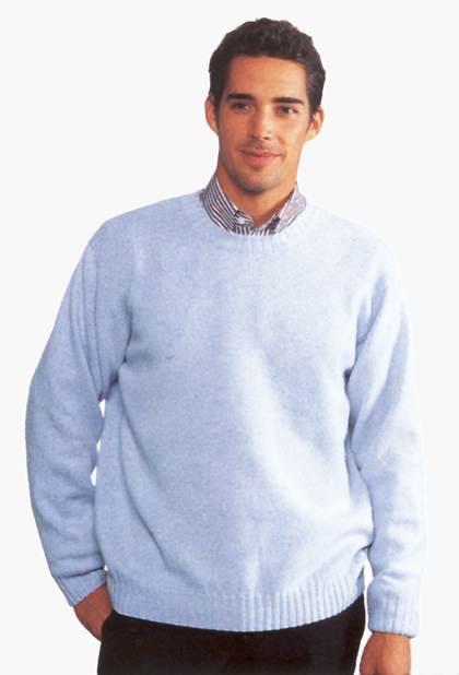 JOCKEY - Pullover, runder Ausschnitt, Farbe jedoch dunkelbraun