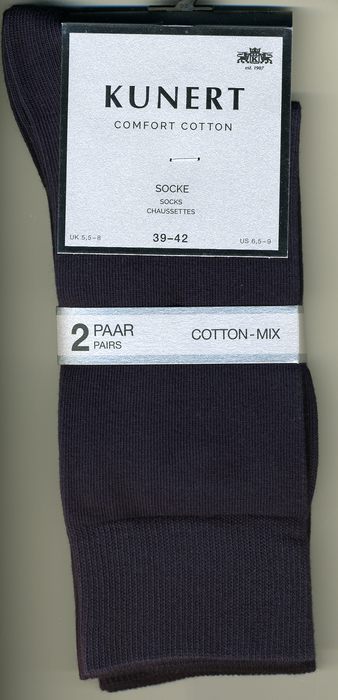 KUNERT - Comfort Cotton, 2 x 2 Paar Socken im Doppelpack, KUNERT 870300