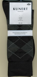 KUNERT - ANDREW, 3 Paar Socken mit Rauten-Design, KUNERT 871100